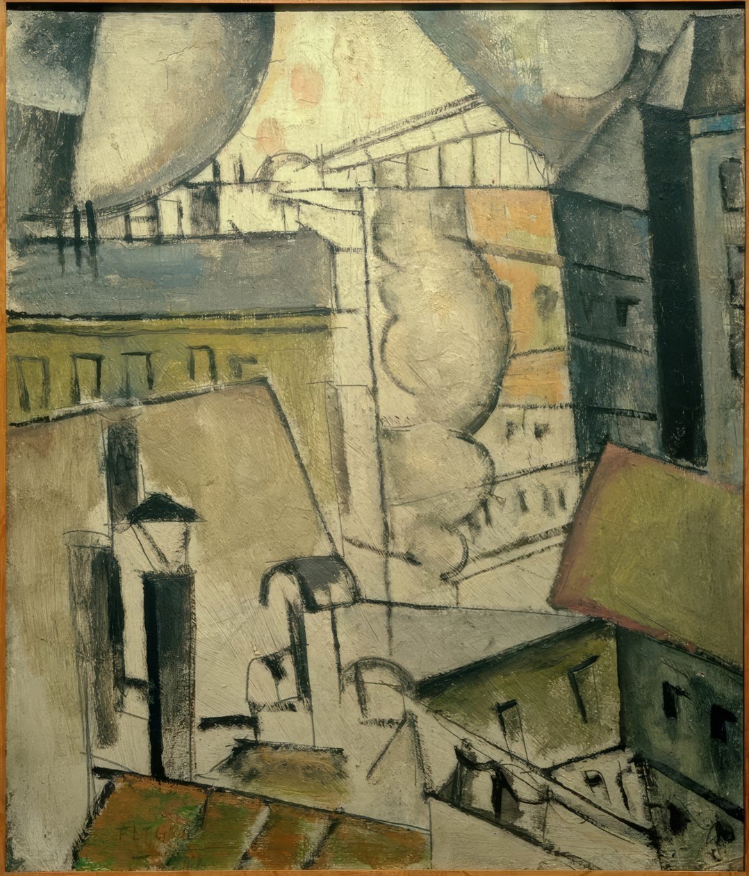 Rook boven de daken, 1911 door Fernand Leger