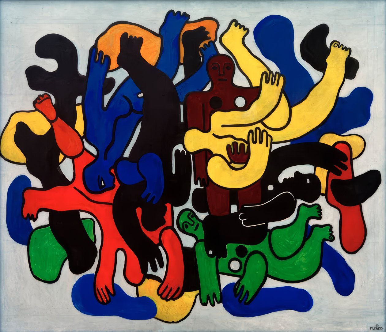 Zwarte duikers door Fernand Leger
