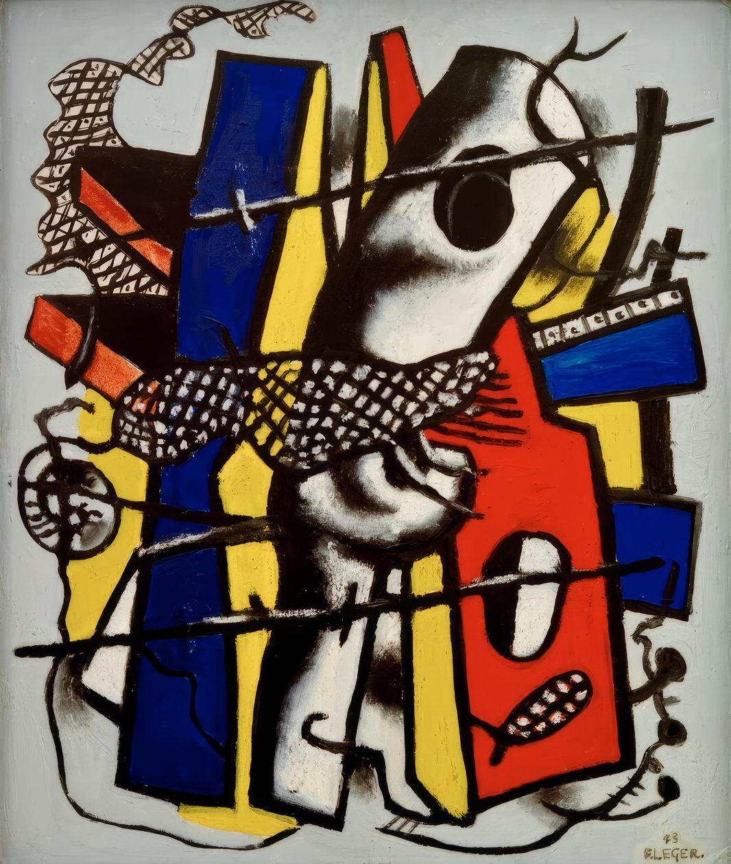 Zwart rooster door Fernand Leger