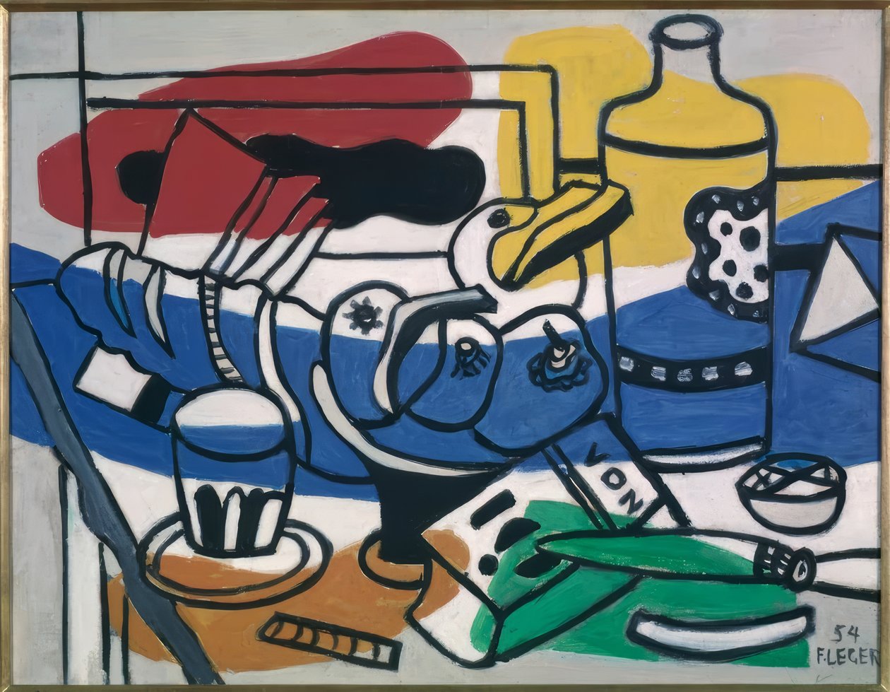 Stilleven met drie vruchten door Fernand Leger