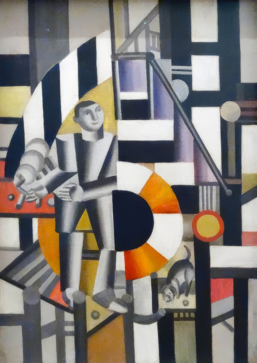 De man met de pijp door Fernand Leger