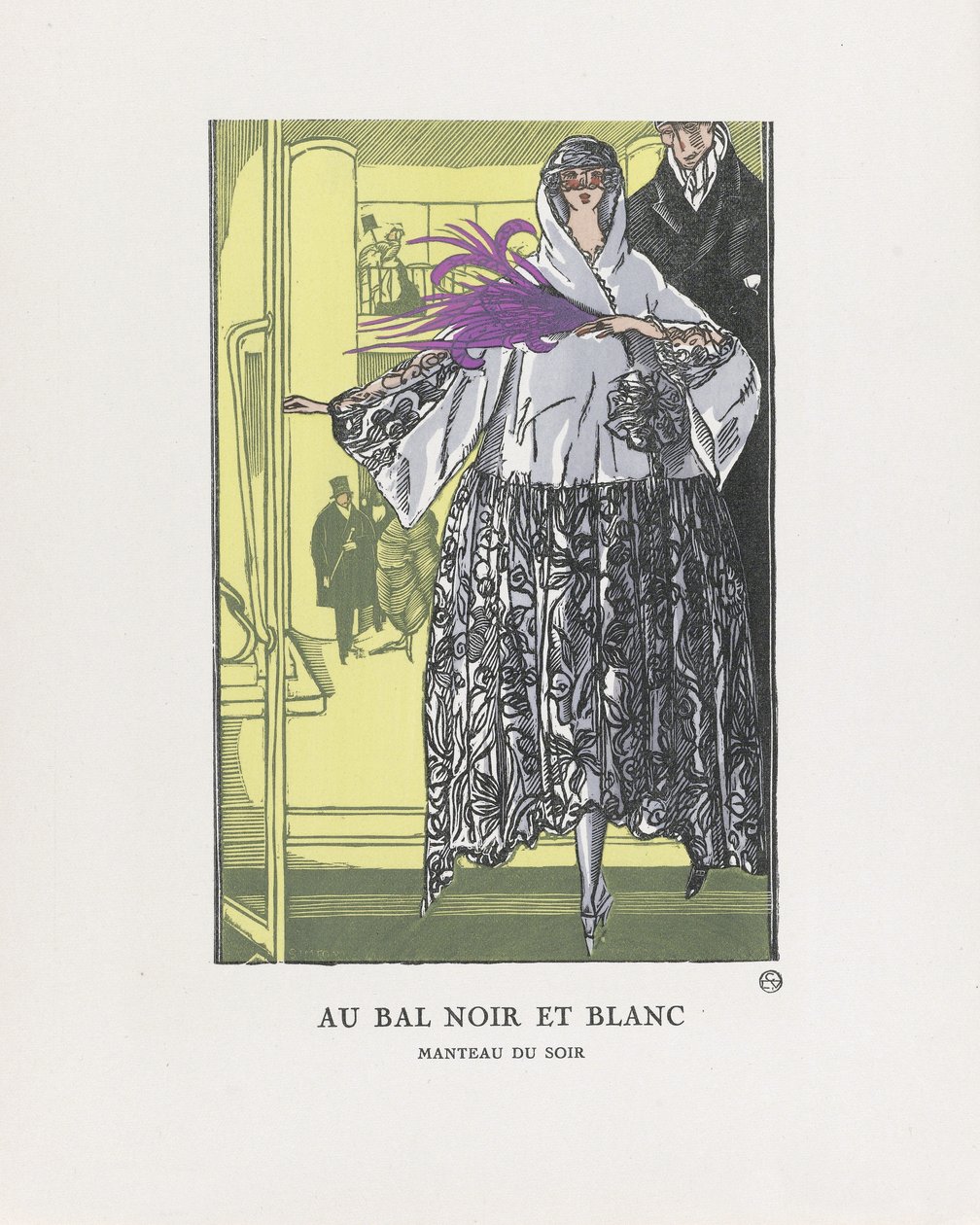 Au Bal Noir et Blanc, pub. 1921 door Fernand Siméon