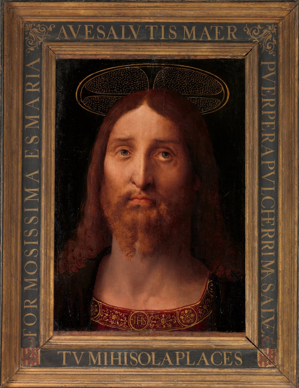 Hoofd van Christus door Fernando Yáñez de la Almedina