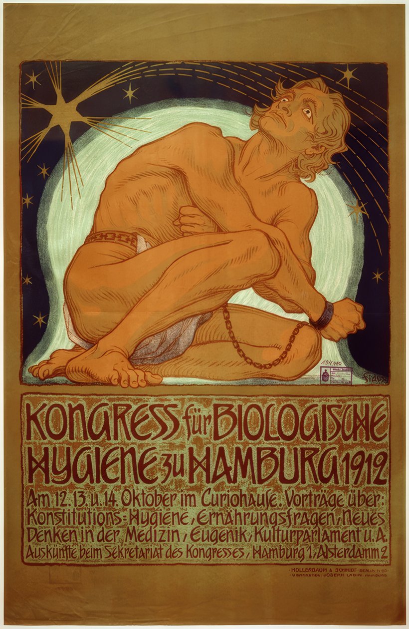 Kongres voor Biologische Hygiëne in Hamburg 1912 door Fidus