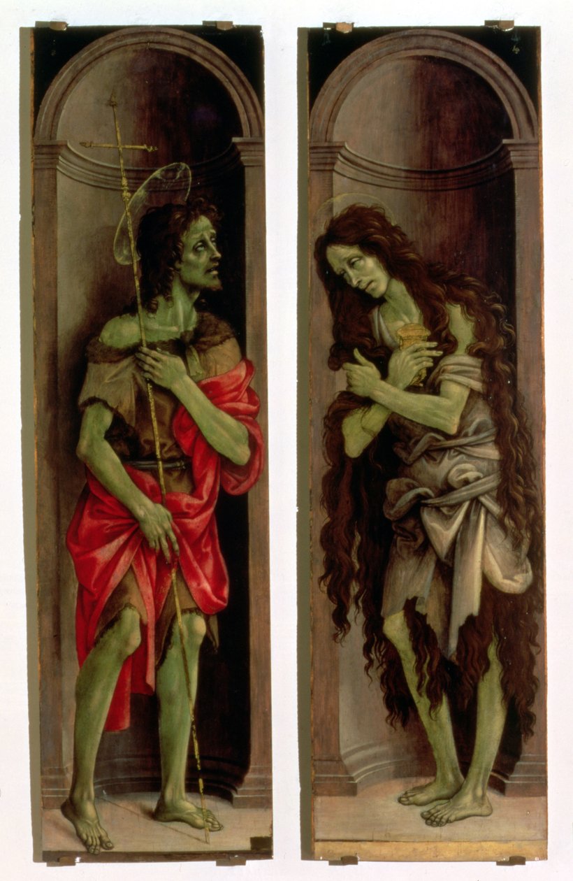 St. Johannes de Doper en St. Maria Magdalena door Filippino Lippi