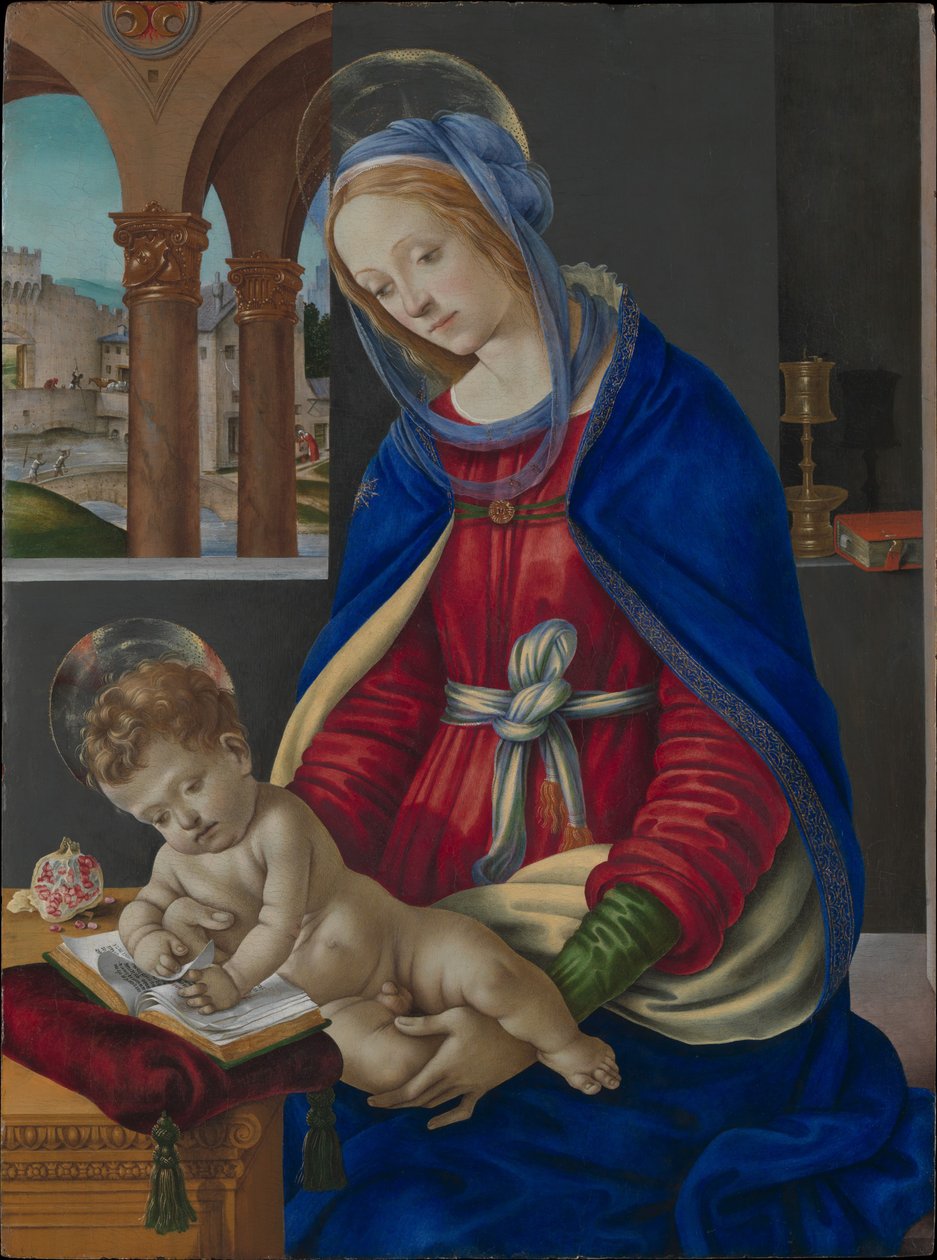 Madonna met kind door Filippino Lippi