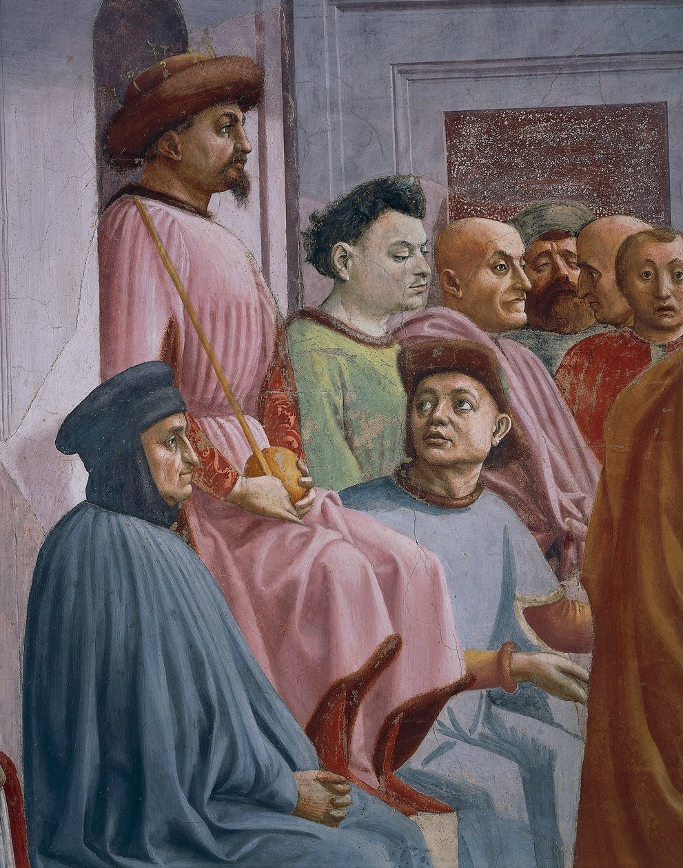 Wonder van Theophilus (detail) door Filippino Lippi