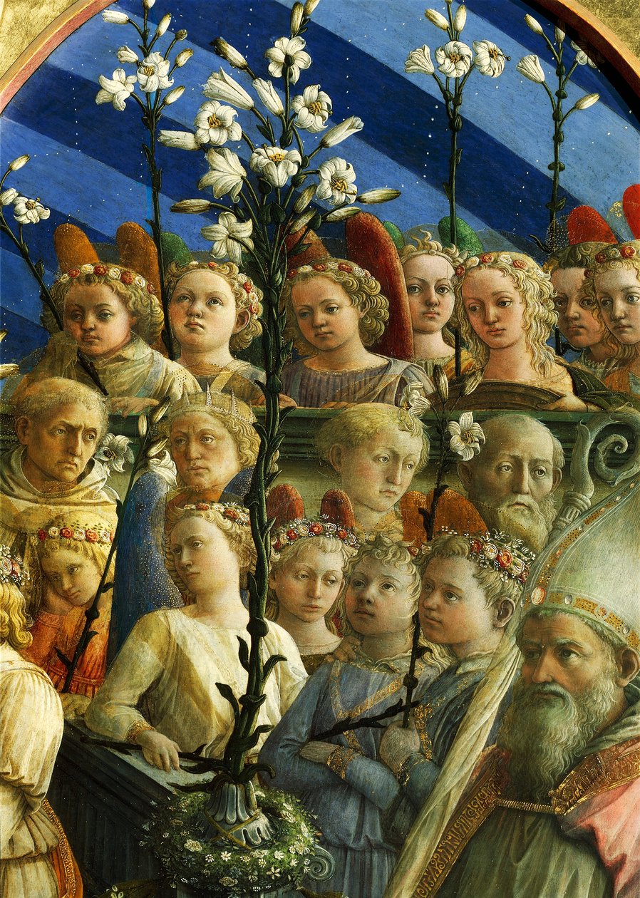 Kroning van de Maagd (detail) door Filippo Lippi