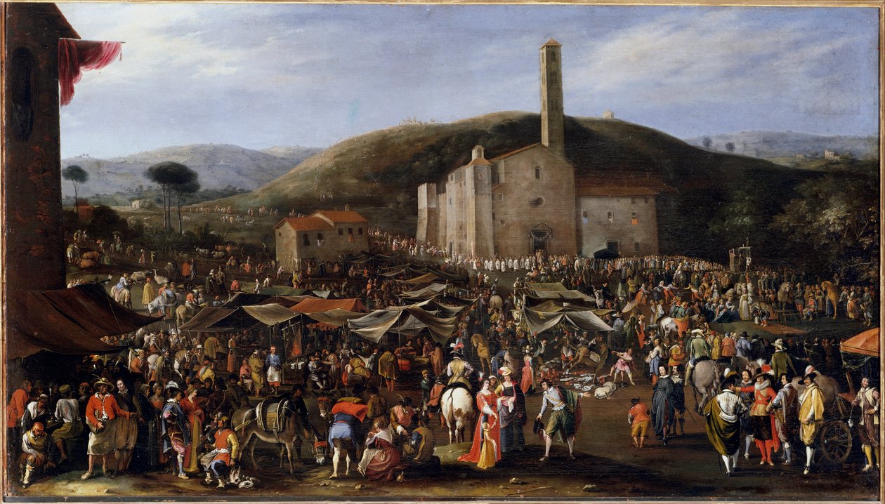 De kermis van Impruneta. Hertog Cosimo II de
