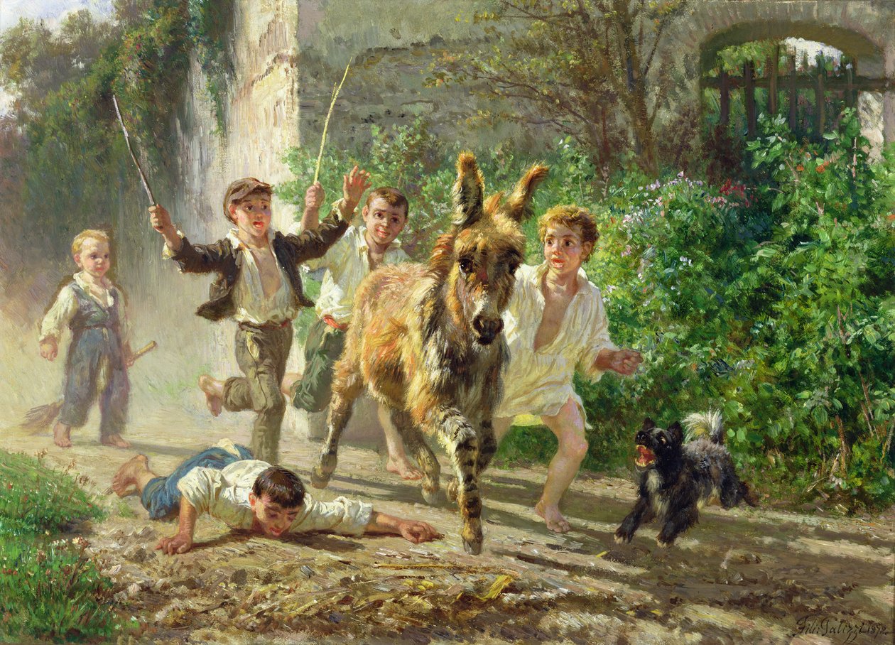 De Straatjongens door Filippo Palizzi
