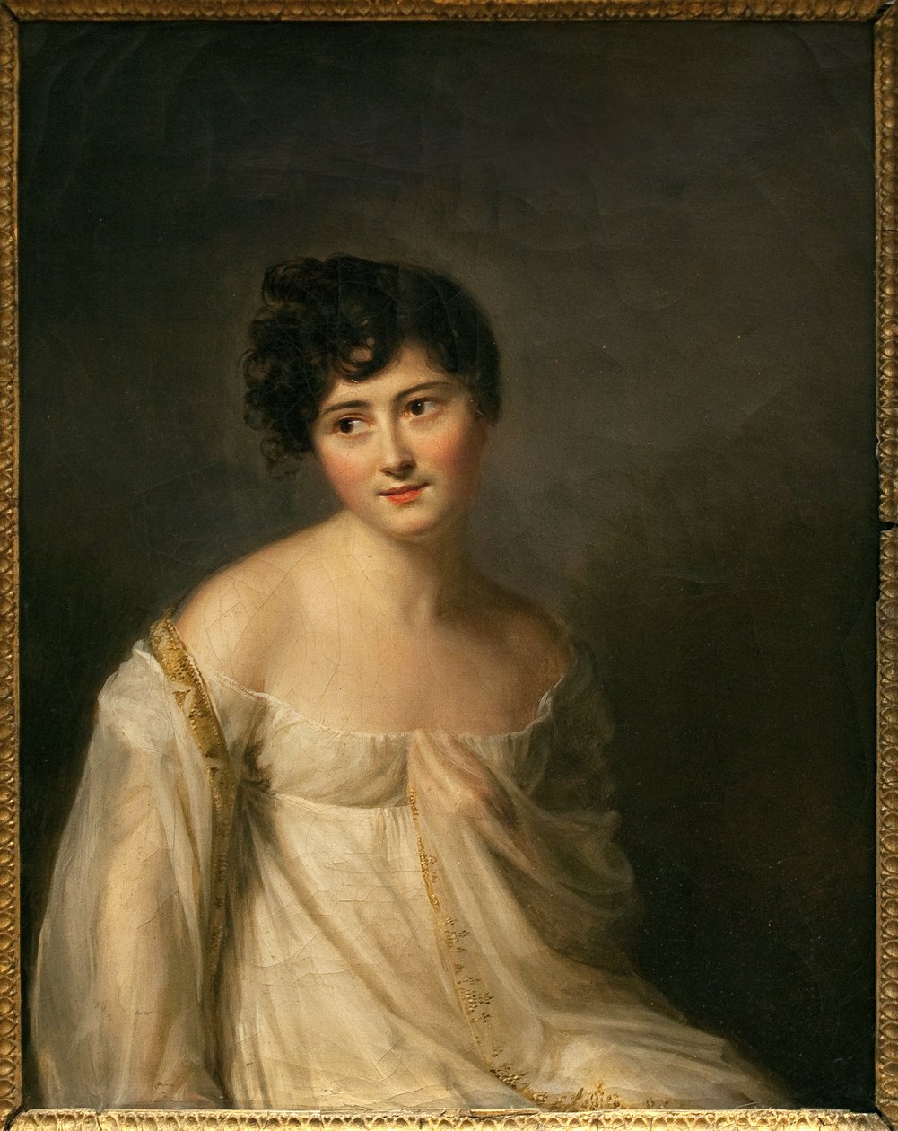 Portret van Juliette Recamier (1777-1849) genaamd Madame Recamier door Firmin Massot