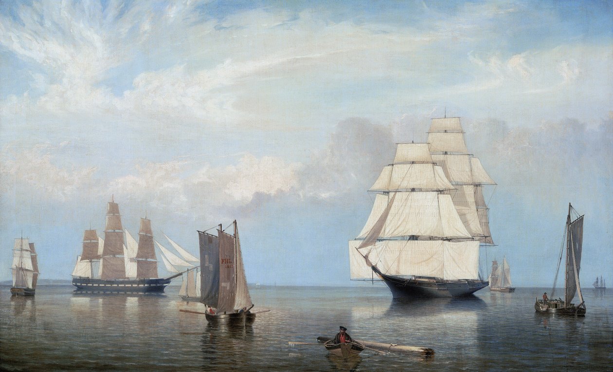 Haven van Salem door Fitz Henry Lane