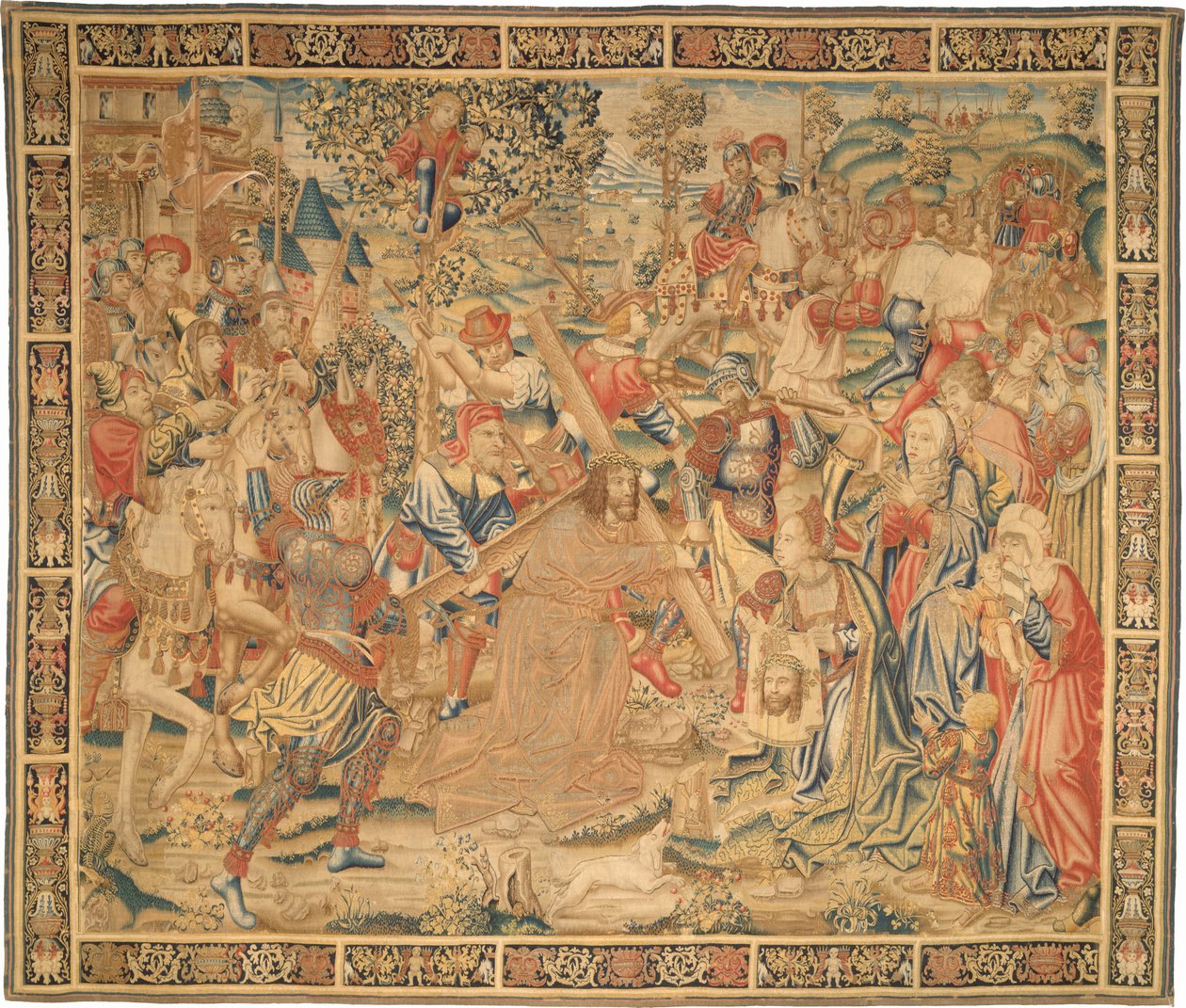 De Processie naar Golgotha door Flemish 16th Century