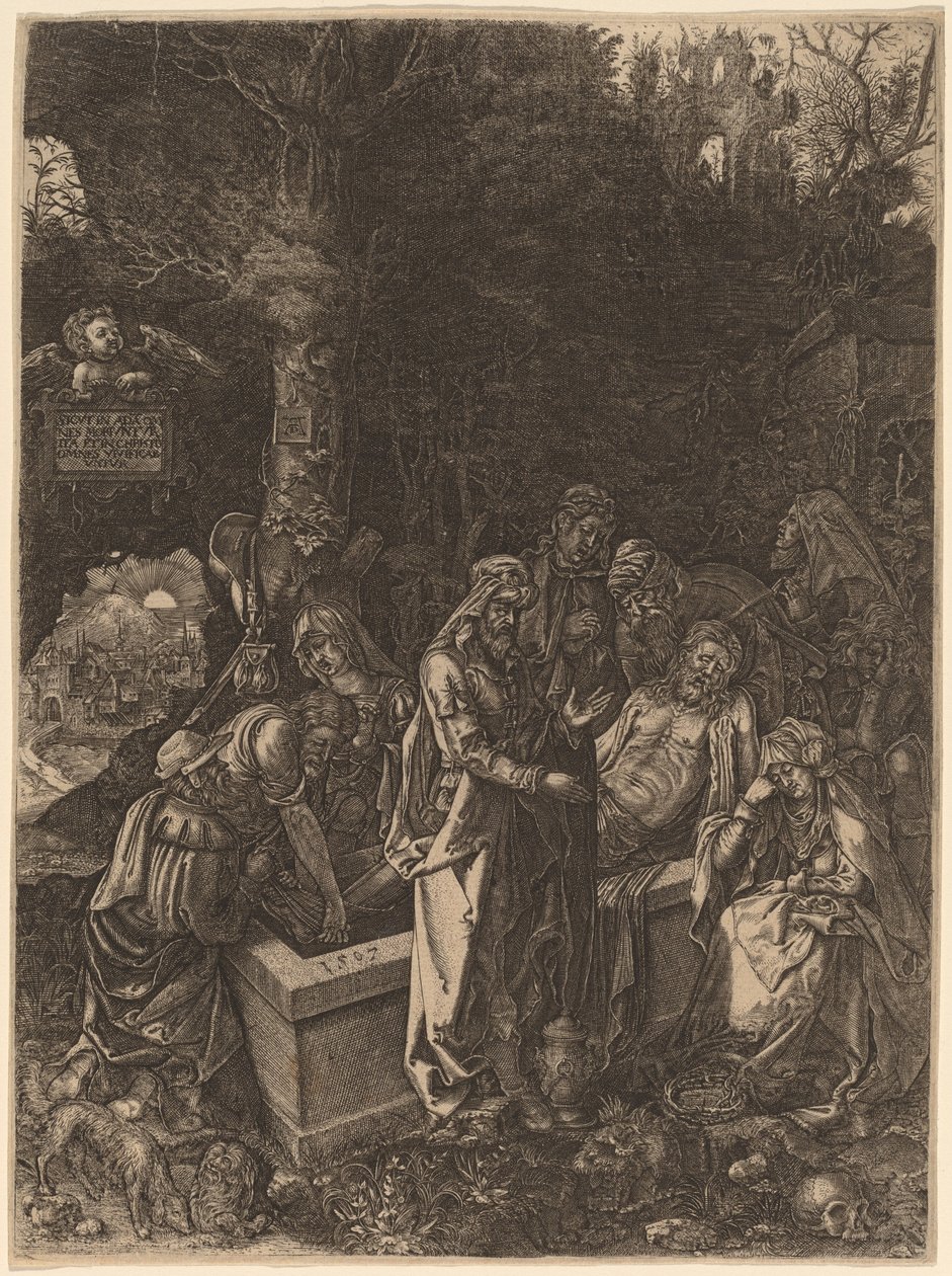 De Graflegging door Flemish 17th Century, style of Albrecht Dürer