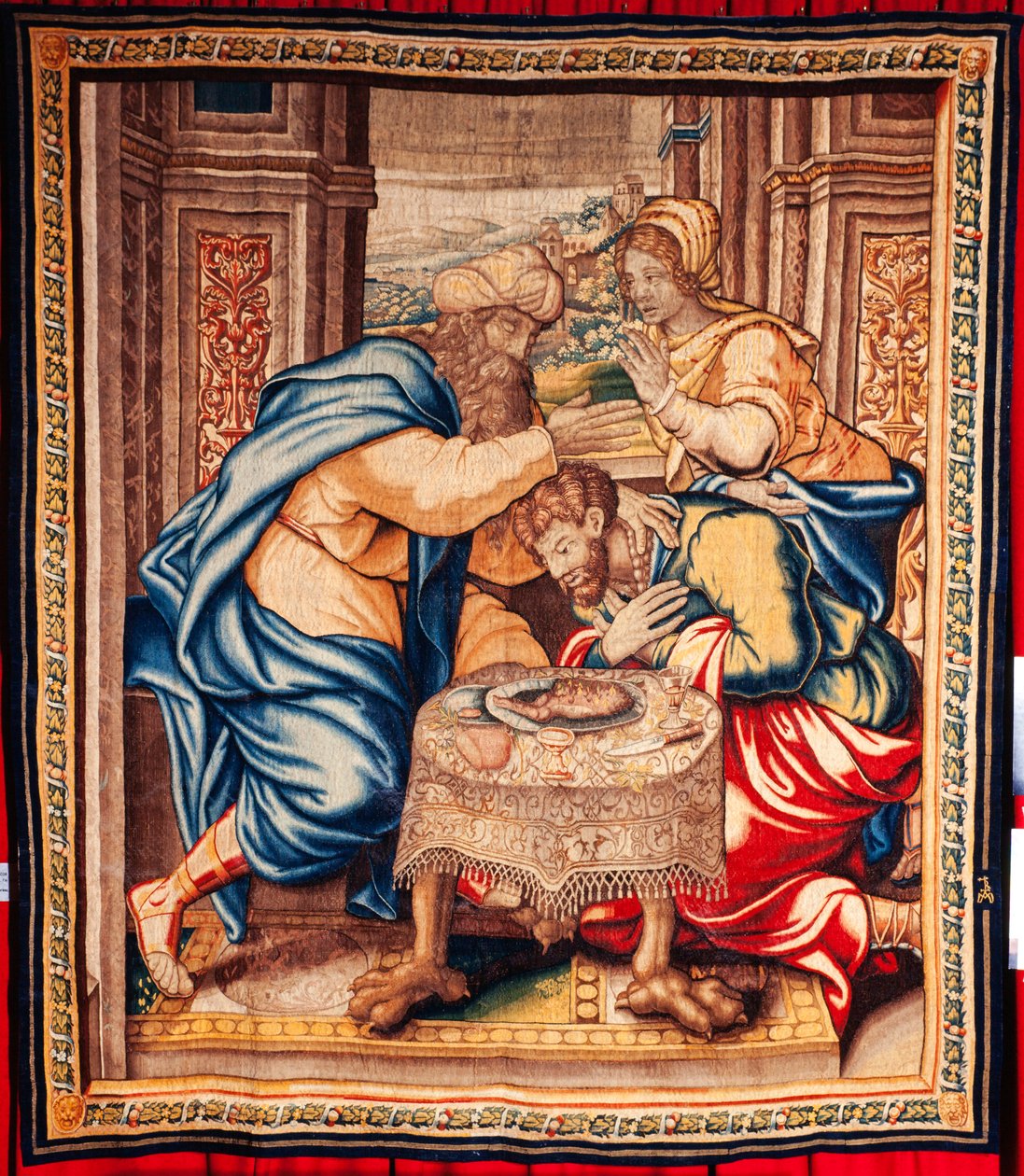 Vlaamse wandtapijt. 17e eeuw. door Flemish School