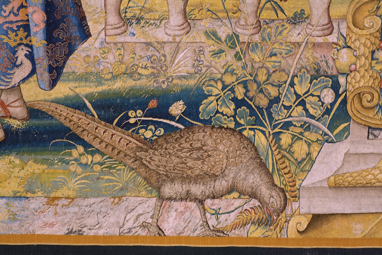 Vertumnus en Pomona: Vertumnus als landbouwer (detail) door Flemish School