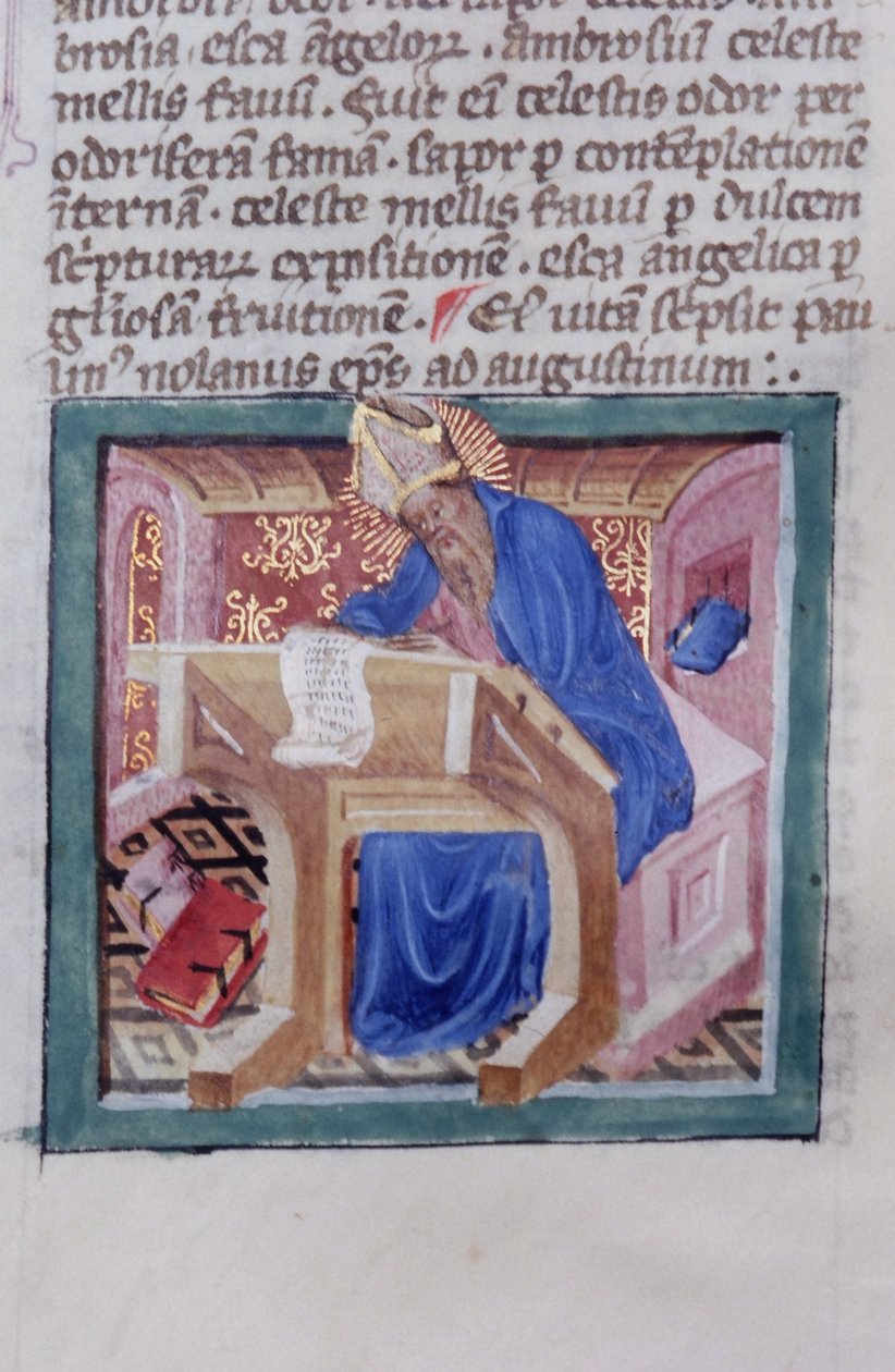 Pagina uit de Legenda Aurea, Brugge, ca. 1400-10 door Flemish School