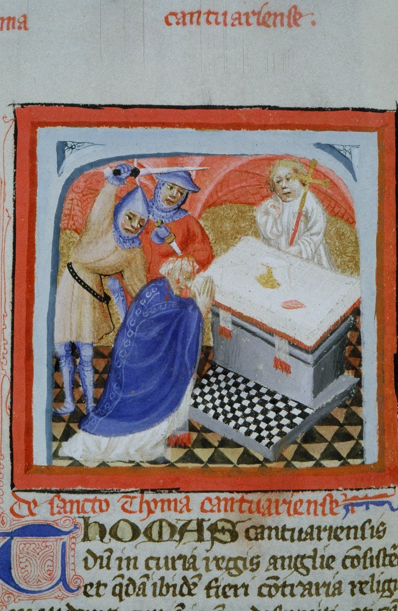 Pagina uit de Legenda Aurea, Brugge, ca. 1400-10 door Flemish School