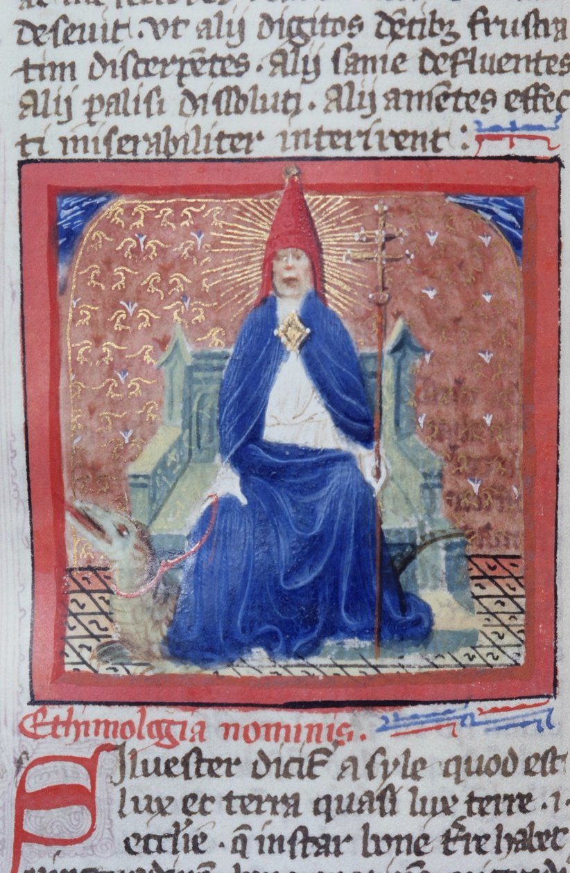 Pagina uit de Legenda Aurea, Brugge, ca. 1400-10 door Flemish School