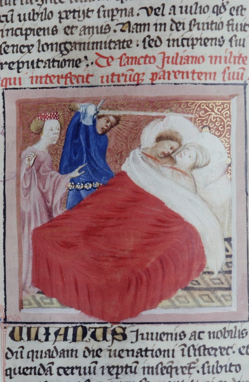 Pagina uit de Legenda Aurea, Brugge, ca. 1400-10 door Flemish School