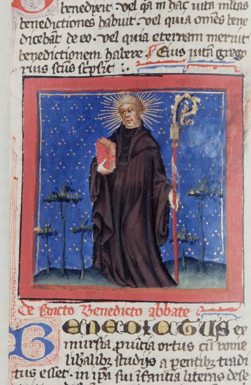 Pagina uit de Legenda Aurea, Brugge, ca. 1400-10 door Flemish School
