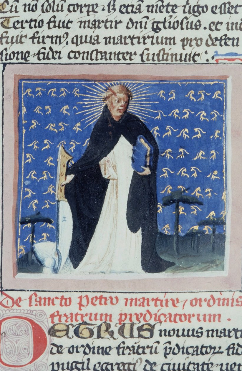 Pagina uit de Legenda Aurea, Brugge, ca. 1400-10 door Flemish School