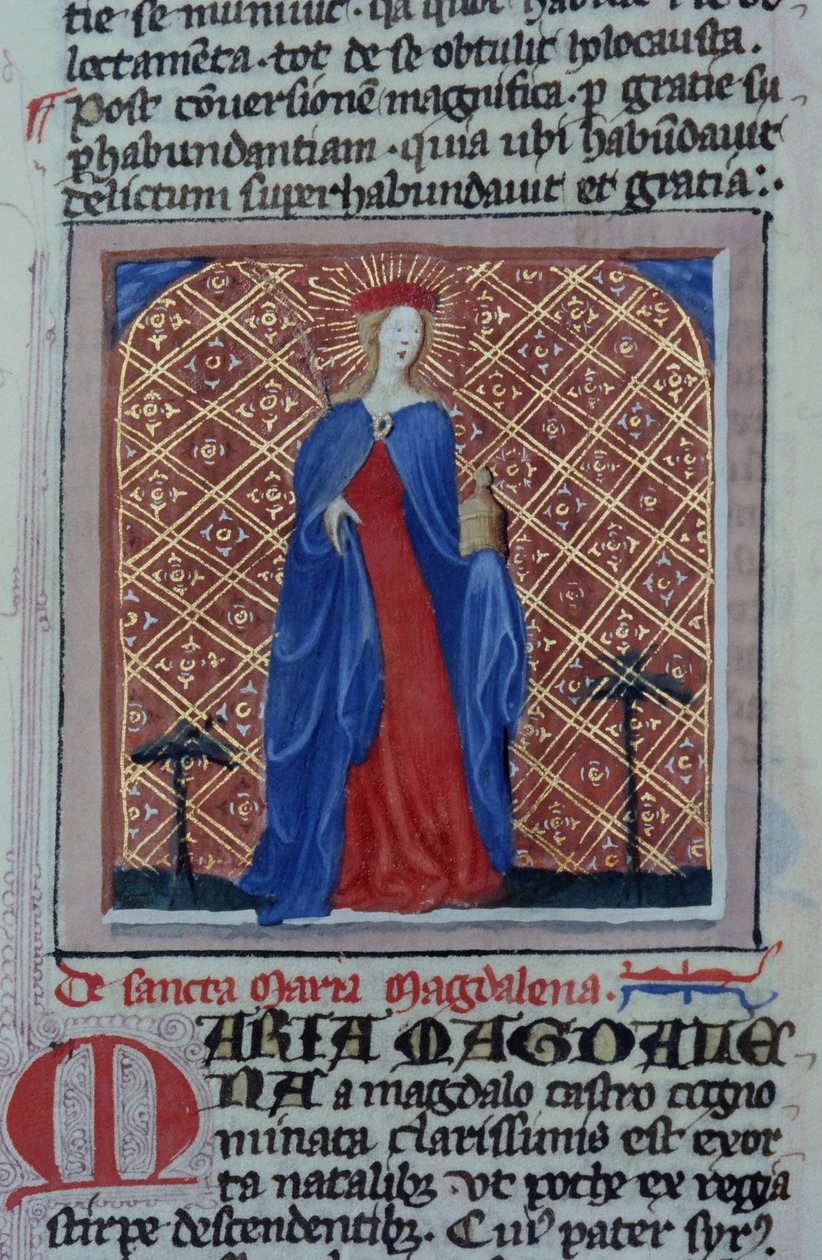 Pagina uit de Legenda Aurea, Brugge, ca. 1400-10 door Flemish School