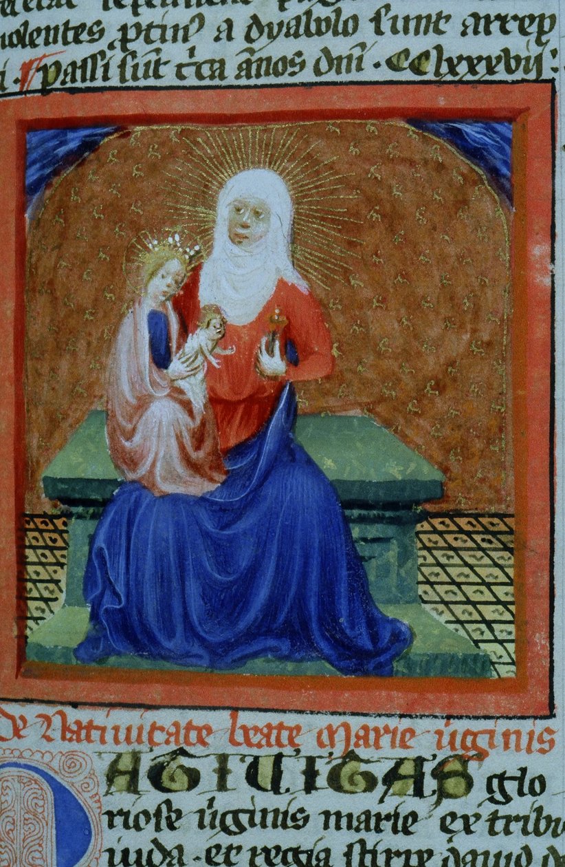 Pagina uit de Legenda Aurea, Brugge, ca. 1400-10 door Flemish School
