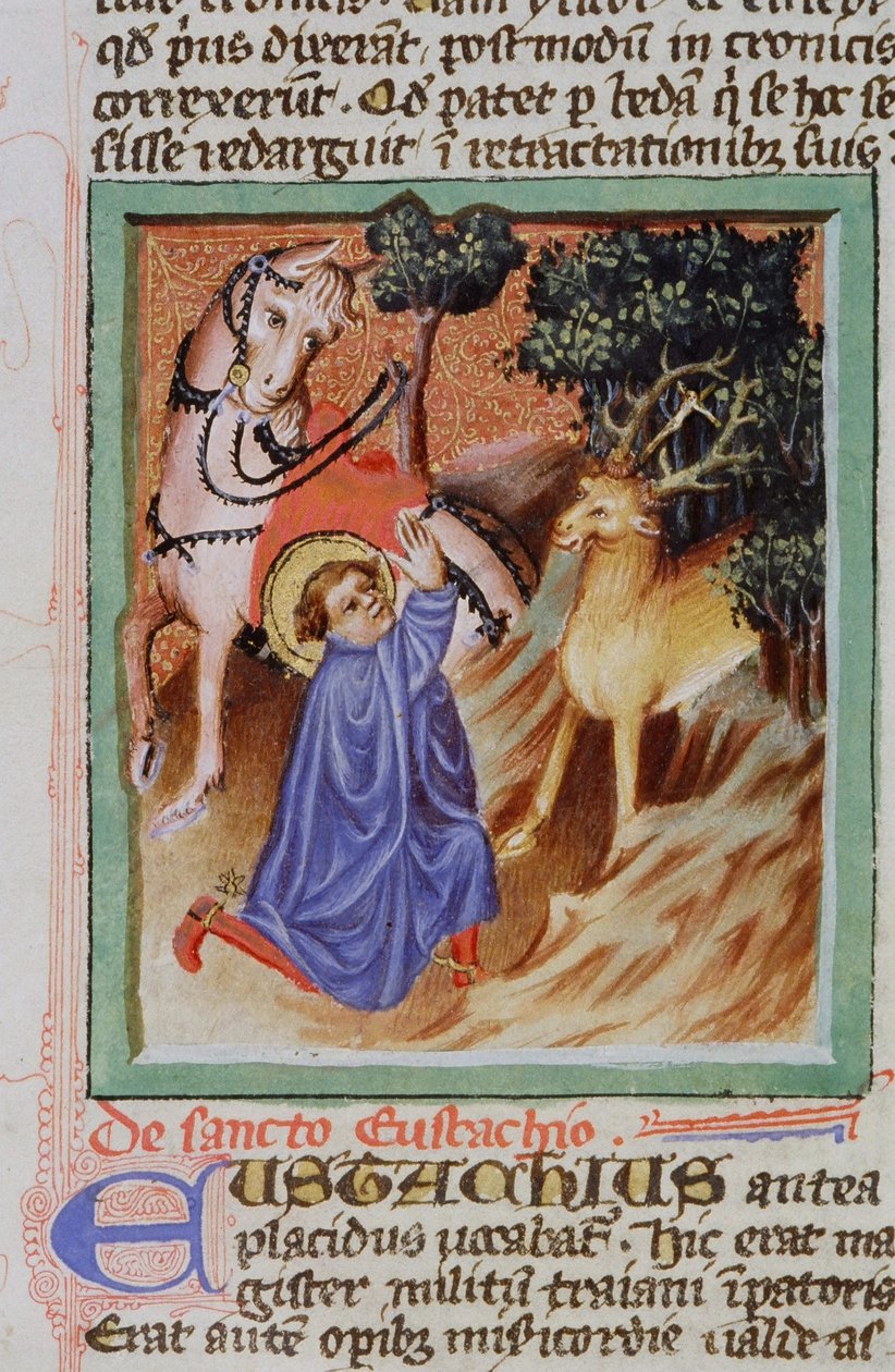 Pagina uit de Legenda Aurea, Brugge, ca. 1400-10 door Flemish School