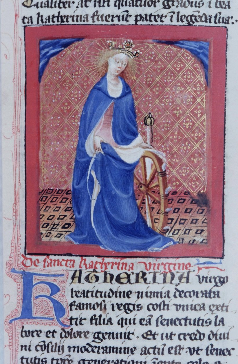 Pagina uit de Legenda Aurea, Brugge, ca. 1400-10 door Flemish School