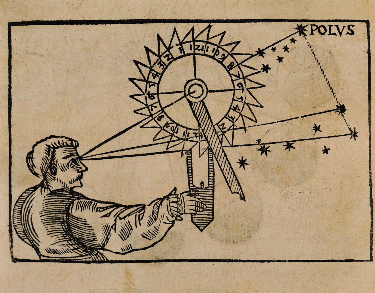 Petrus Apianus observeert de beweging van sterren door Flemish School