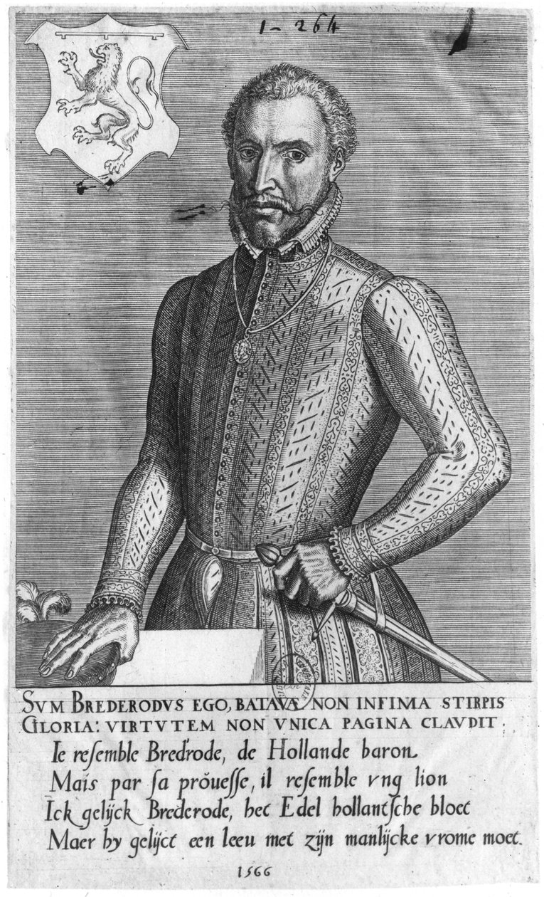 Portret van Graaf Hendrik van Brederode (1531-68) 1566 door Flemish School