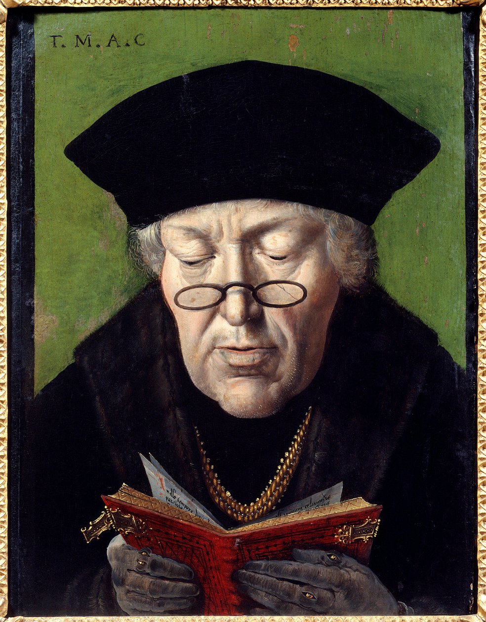 Portret van Thomas More (1478-1535), humanist door Flemish School