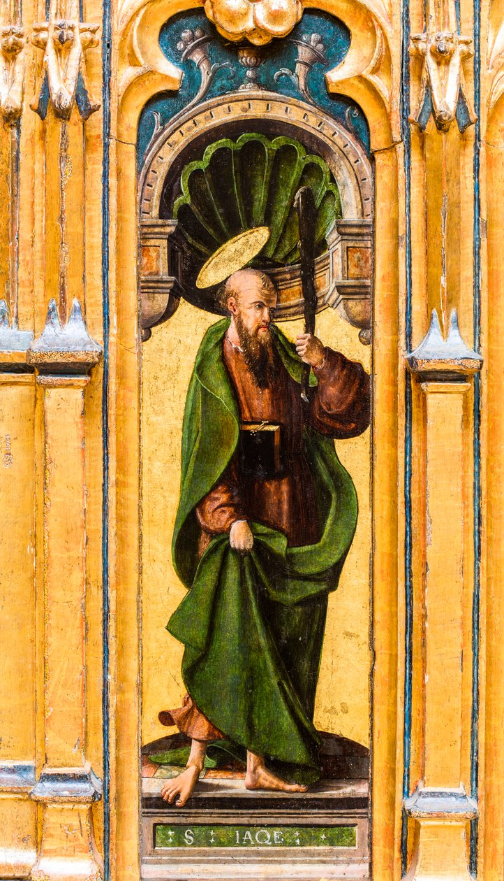 Reliekschrijn, Sint Jakobus de Meerdere met knots door Flemish School