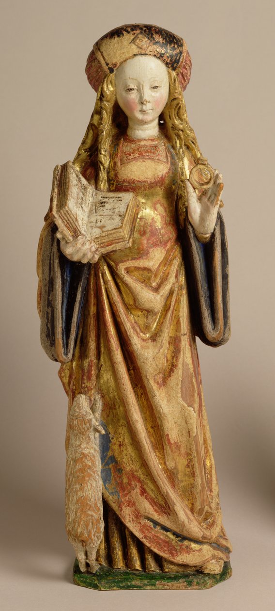 St. Agnes, School van Mechelen, c.1500 door Flemish School