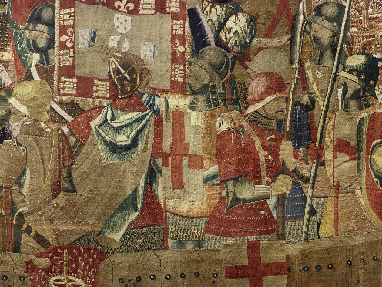 Wandtapijt met de veroveringen van koning Alfons V van Portugal (Conquistas de Alfonso V de Portugal), Tournai. Detail door Flemish School