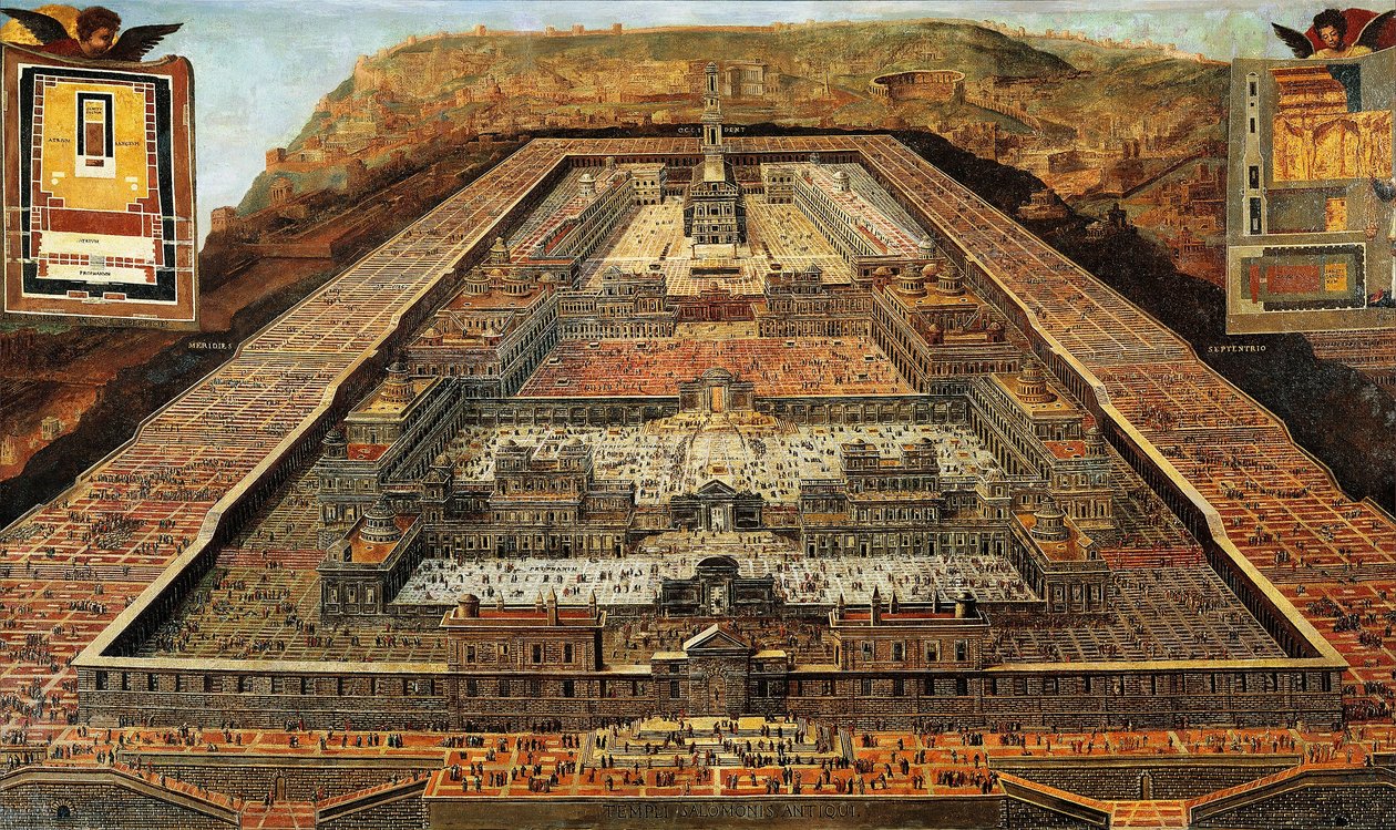 De Tempel van Salomon door Flemish School