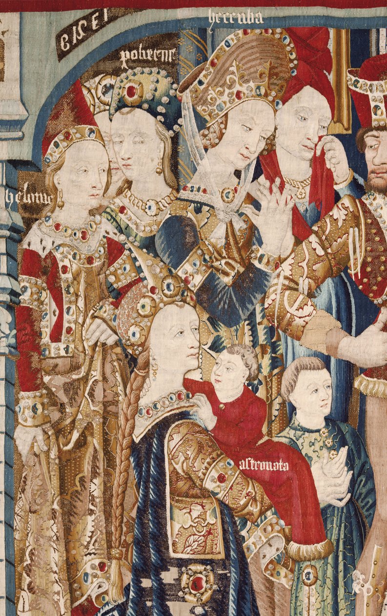 De Trojaanse Oorlog: Achilles Tent. ca. 1470 (wandtapijt) door Flemish School