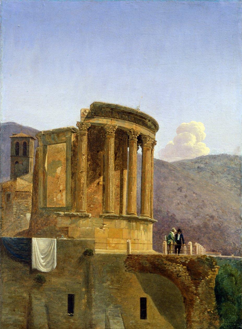 De tempel van Vesta in Tivoli door Felix Boisselier