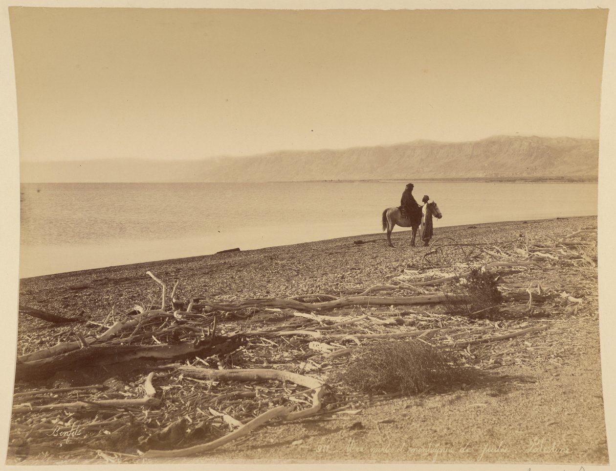 Dode Zee en Judeeën-gebergte, Palestina door Félix Bonfils