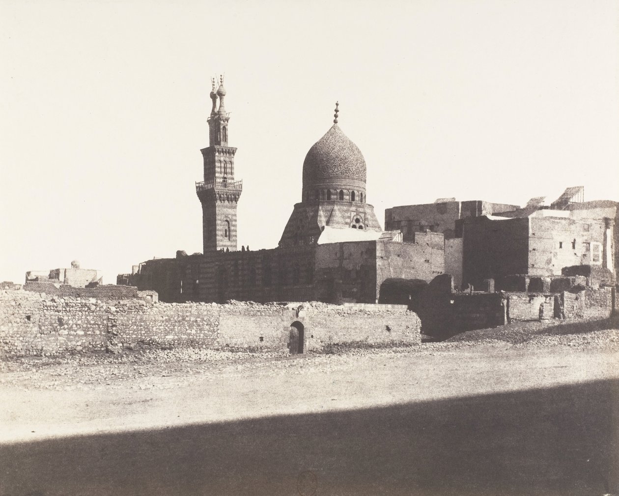 Le Kaire, Mosquée Nâcéryeh, 1851-52, gedrukt 1853-54 door Félix Teynard