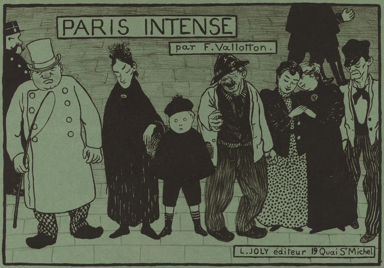 Albumhoes voor Paris Intense, 1894 door Félix Vallotton