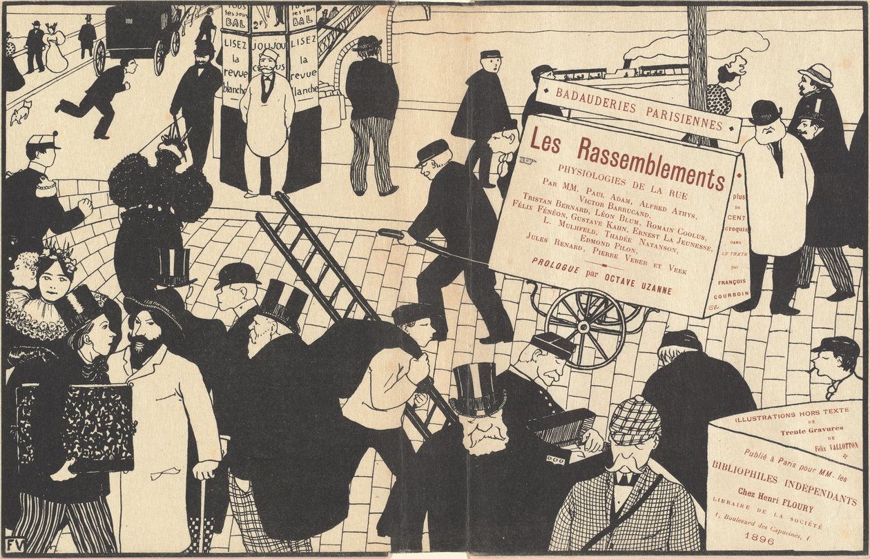 Boekomslag voor Les Rassemblements, 1896 door Félix Vallotton