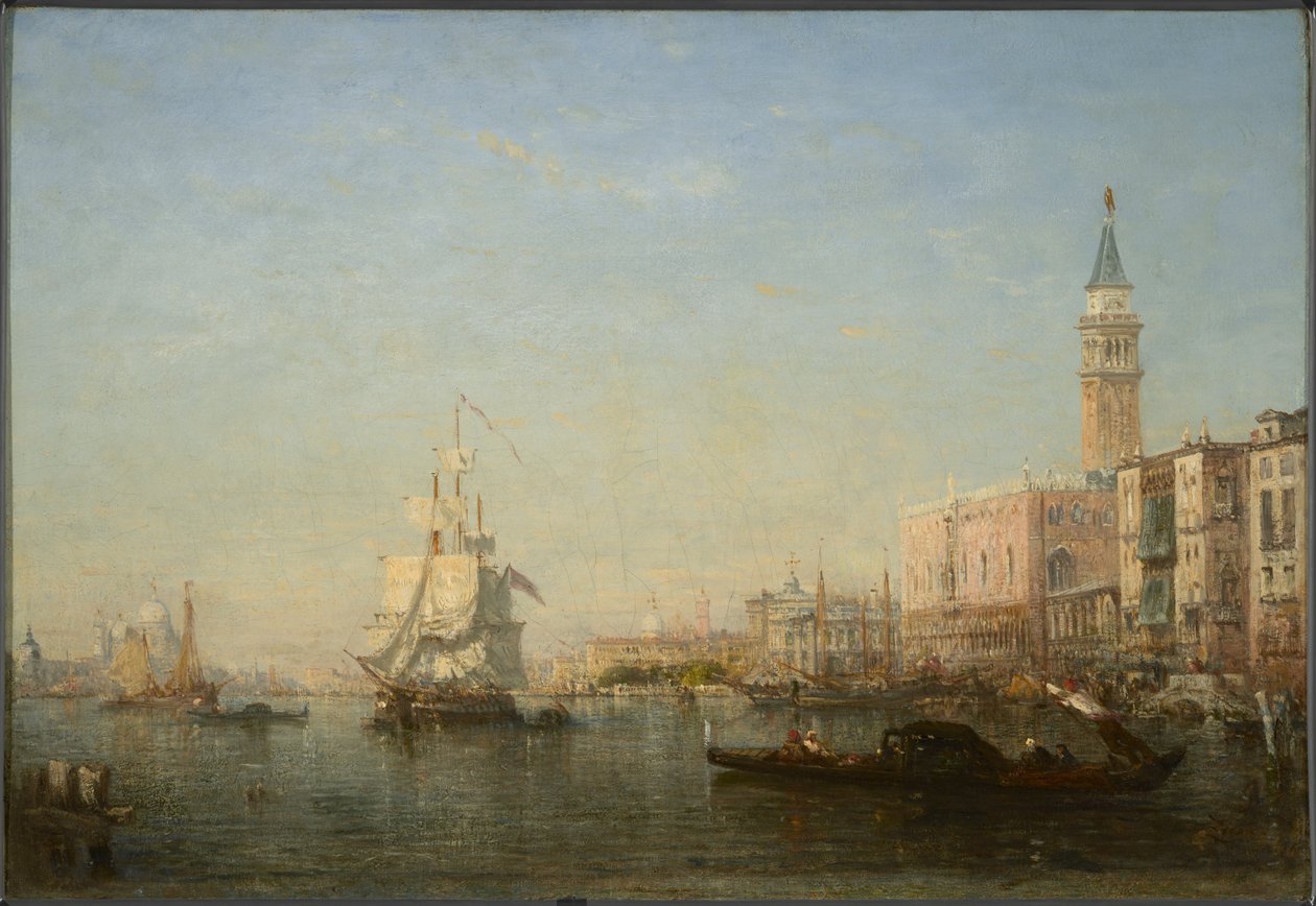 Het Grote Kanaal, Venetië door Félix Ziem
