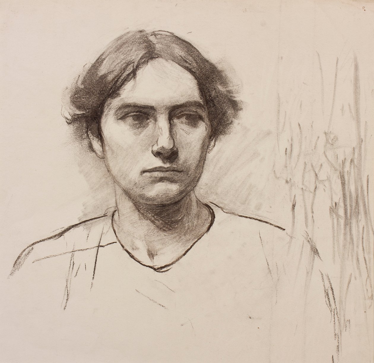 Hoofd van een kunstacademiemodel, c.1900 door Florence Eleanor Shepard