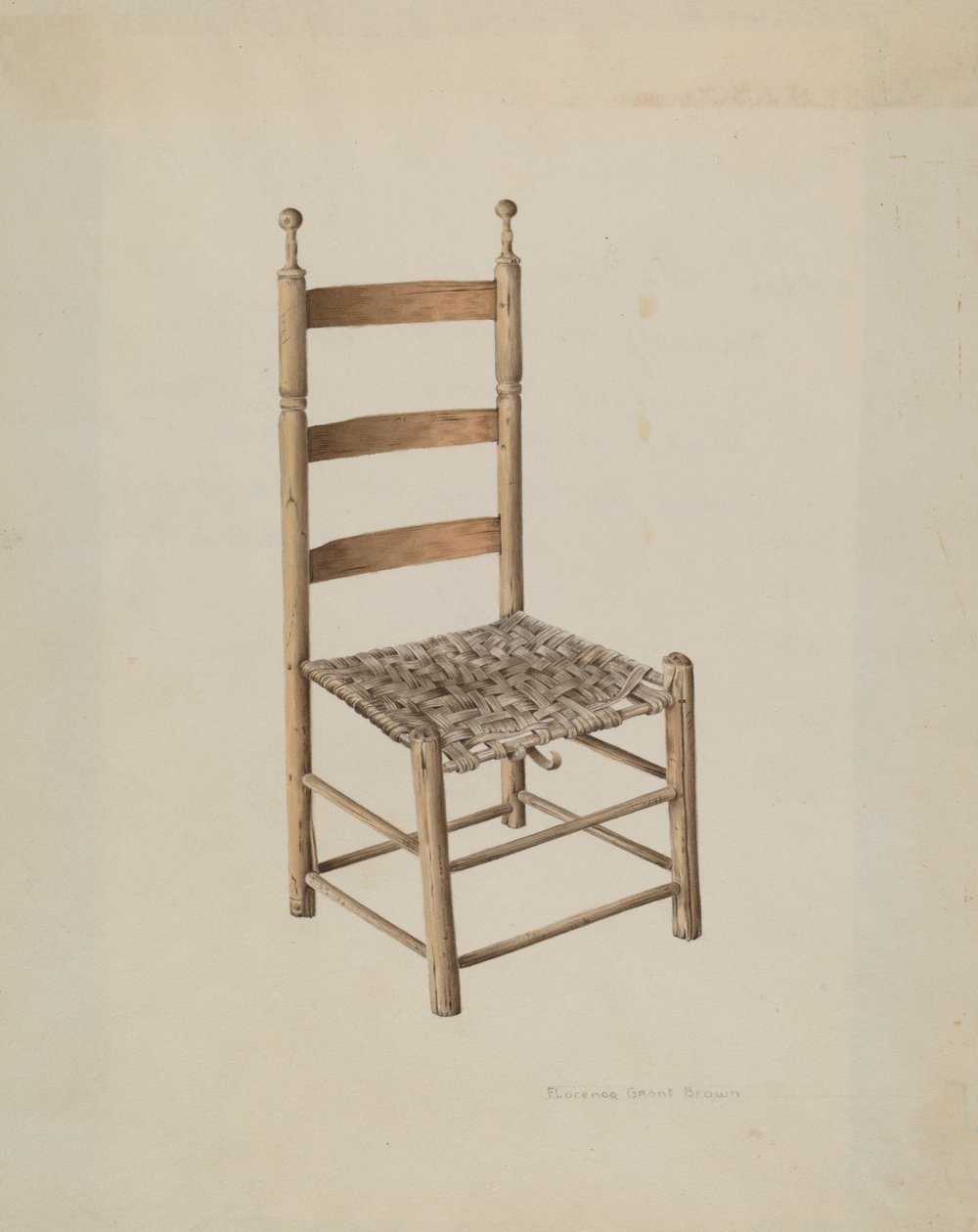 Ladderrugstoel door Florence Grant Brown