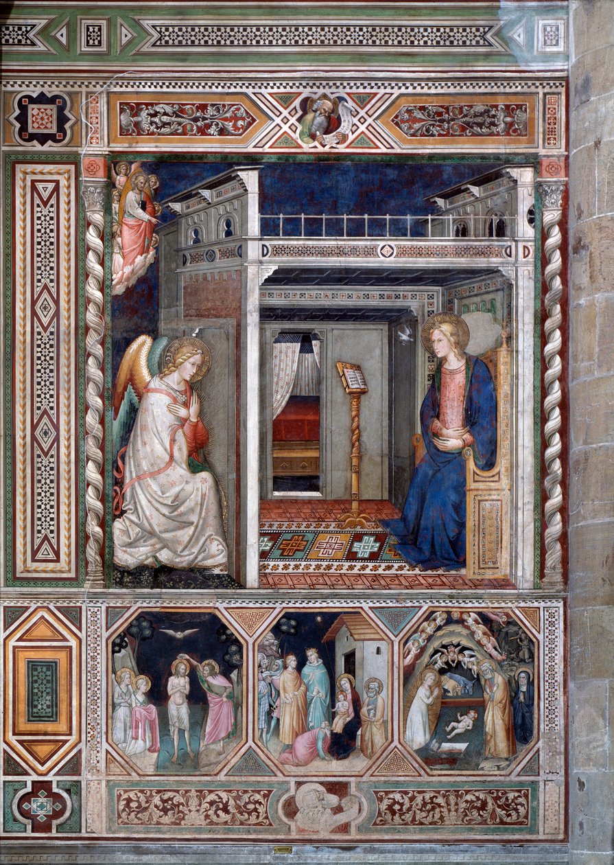 De annunciatie door Florentine School