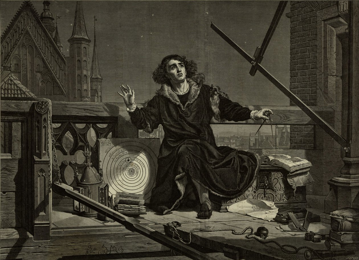Nicolaus Copernicus naar Jan Matejko door Florian Stanislaw Cynk