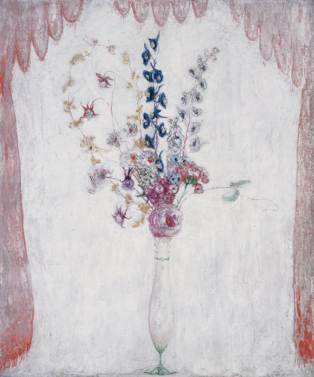 Ridderspoor en Akelei, ca. 1923 door Florine Stettheimer