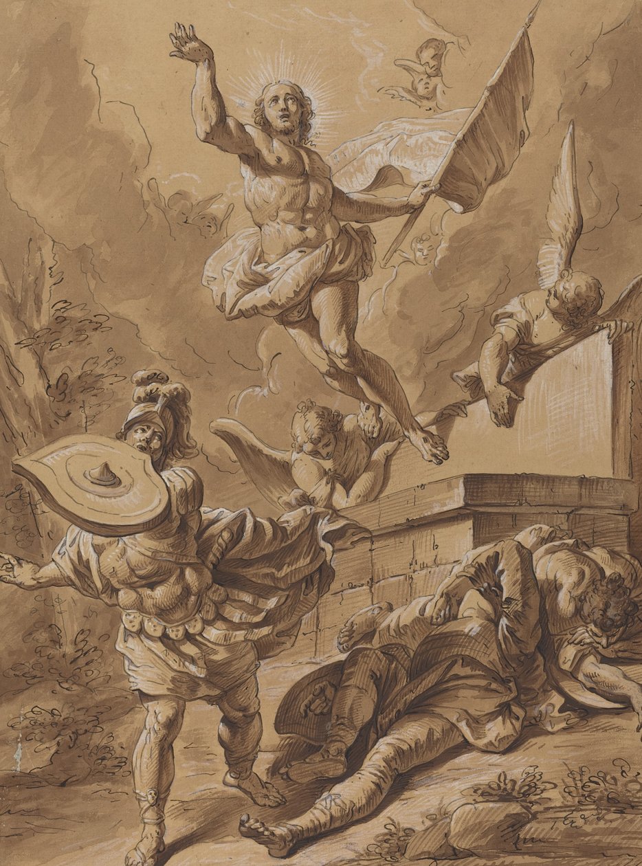 De Opstanding door Follower of Francesco Fontebasso